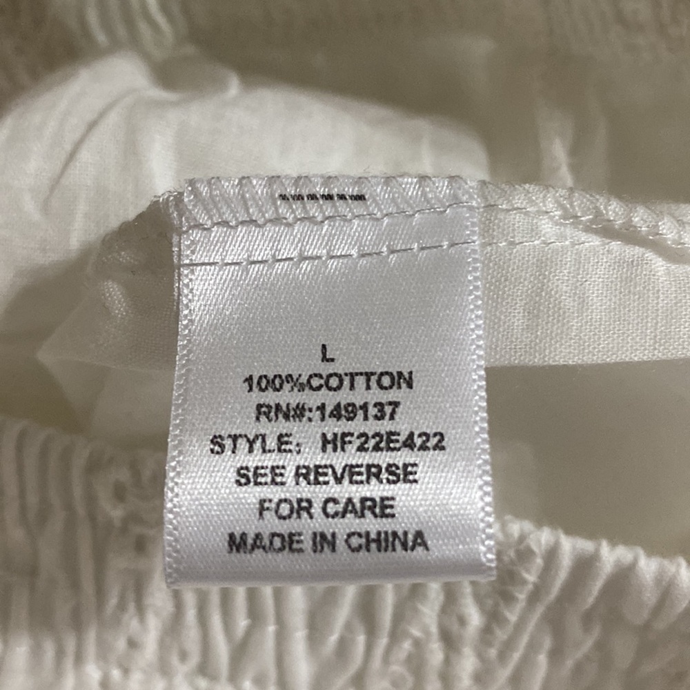 HVFVE white skirt; size L - Picture 6 of 7